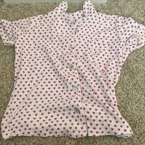 Roller Rabbit Pink Heart Pj SHIRT ONLY! XS